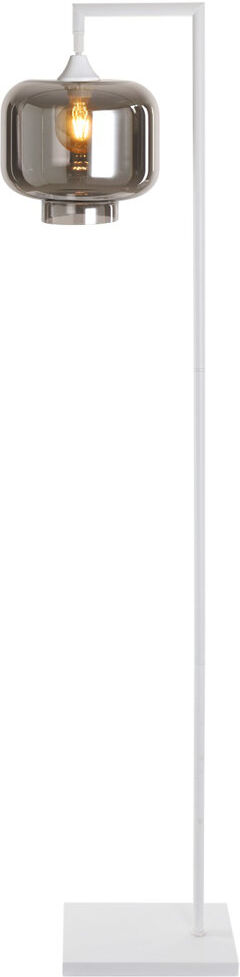 17 Stories Aethan 155 H cm Task Floor Lamp White/Smoke 155cm H X 15cm W X 35cm D