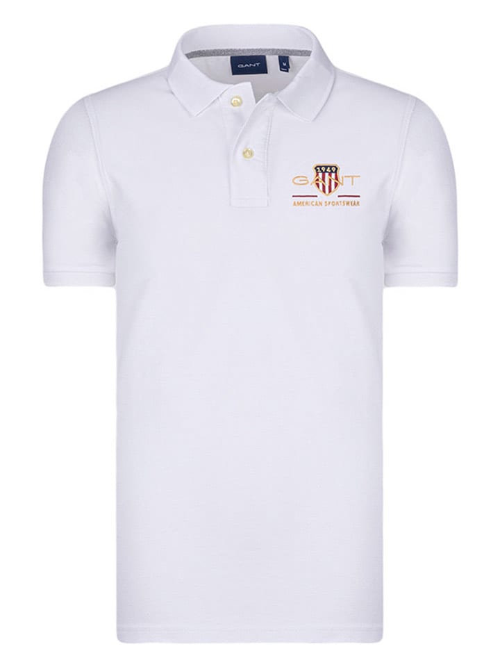 Gant Poloshirt in Weiß - M