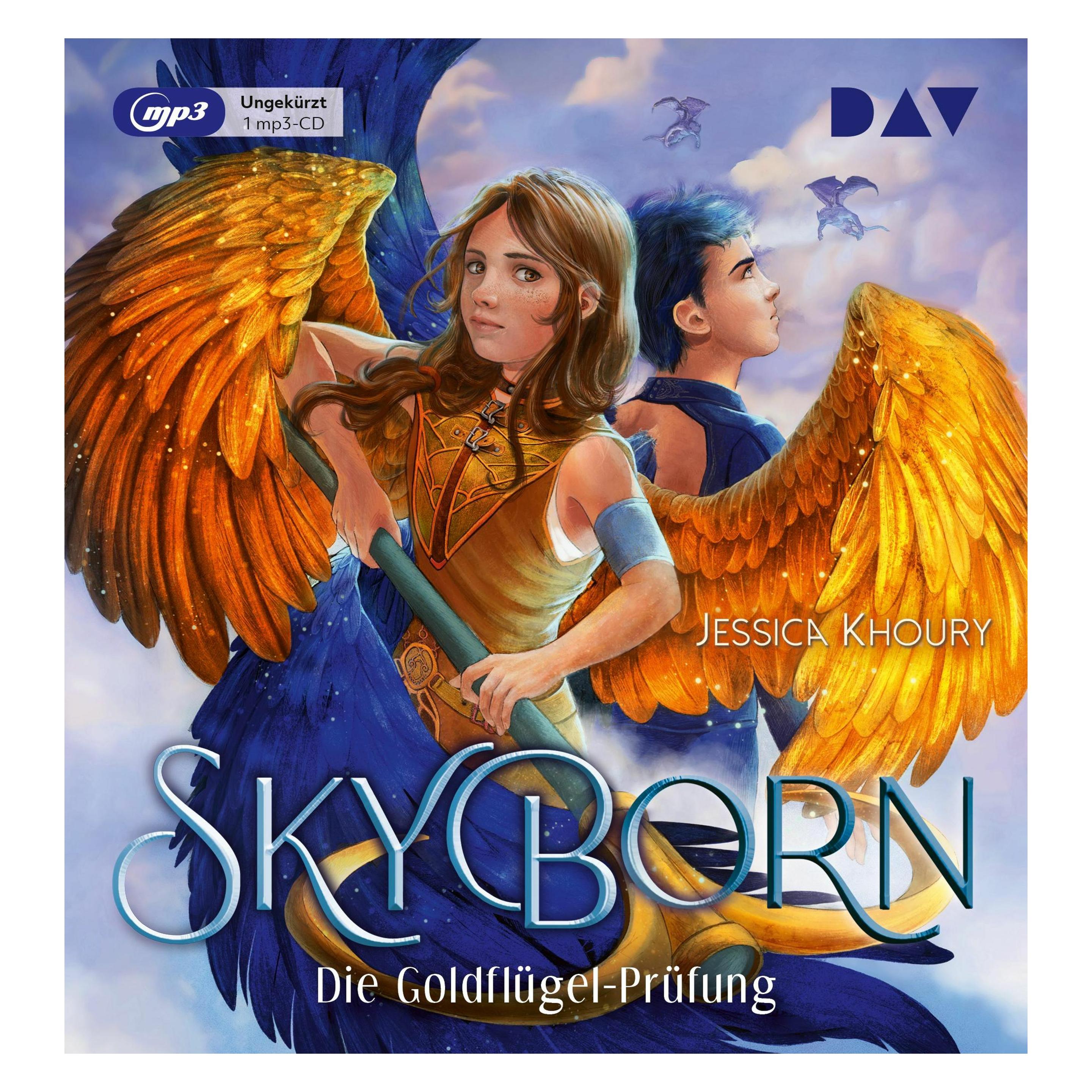 D.A.V. Skyborn - Teil 1 Die Goldflügel-Prüfung (Jessica Khoury, Deutsch) (7424-2700-7)