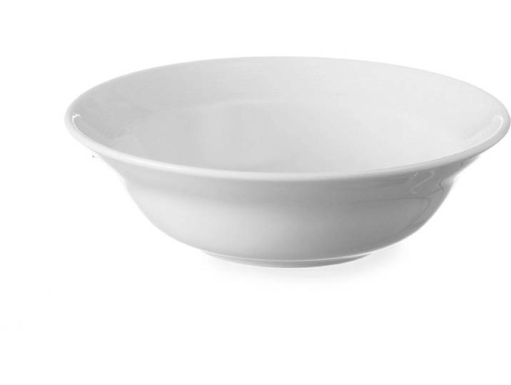 HENDI Saladeschaal – Versterkte randen – Hotelporselein – ⌀150 mm – Wit