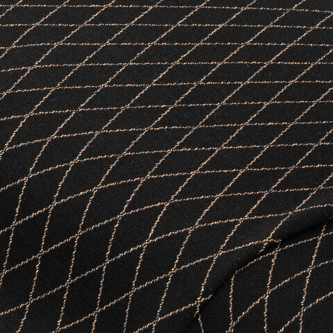 Romanit-Jersey "Rauten", schwarz/gold