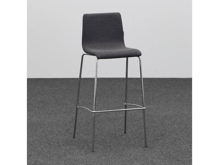 Barhocker Narbutas Moon, Anthrazit ohne Armlehnen, Neu, Tresenhocker - Praktisch & Komfortabel