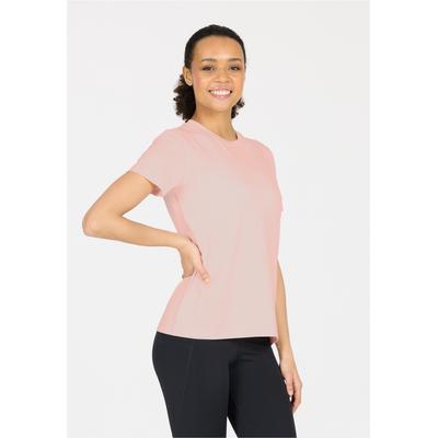 Funktionsshirt ENDURANCE "Alvaly", Herren, Gr. 44, rosa (pink, meliert), 95% Polyester, 5% Elasthan, unifarben, kurz, Rundhals, Shirts Funktionsshirt, im simplen Design mit Quick Dry-Technologie