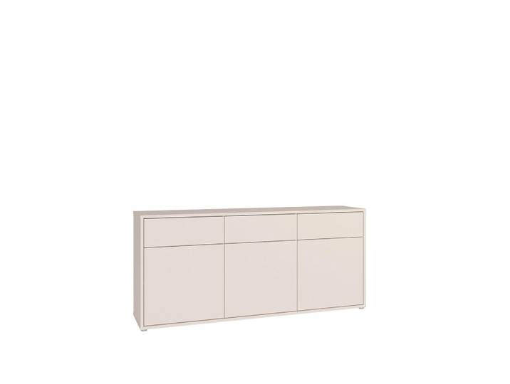 Carryhome Sideboard, Sand, Kunststoff, 3 Fächer, 3 Schublade(n) Schubladen, 184.2x83.1x41.5 cm, Beimöbel erhältlich, Wohnzimmer, Kommoden & Sideboards, Sideboards