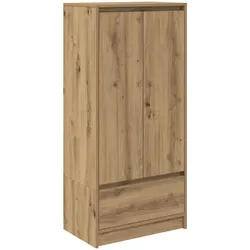 Helloshop26 - Praktischer Aufbewahrungsschrank 55,5 x 34 x 119,5 cm mit Schublade und Türen modernes Design Oberfläche in