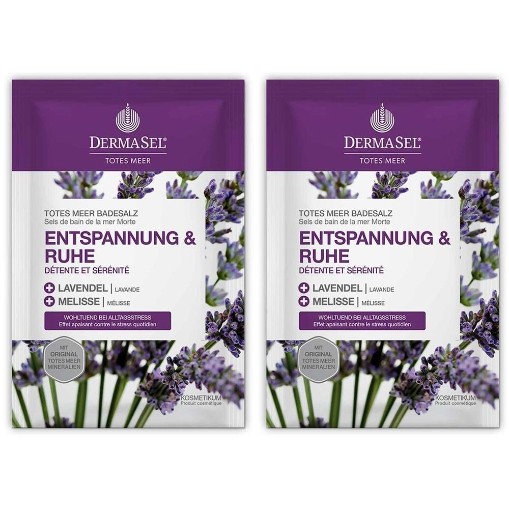 Dermasel Totes Meer Badesalz Entspannung & Ruhe 2x 2x80 g Salz
