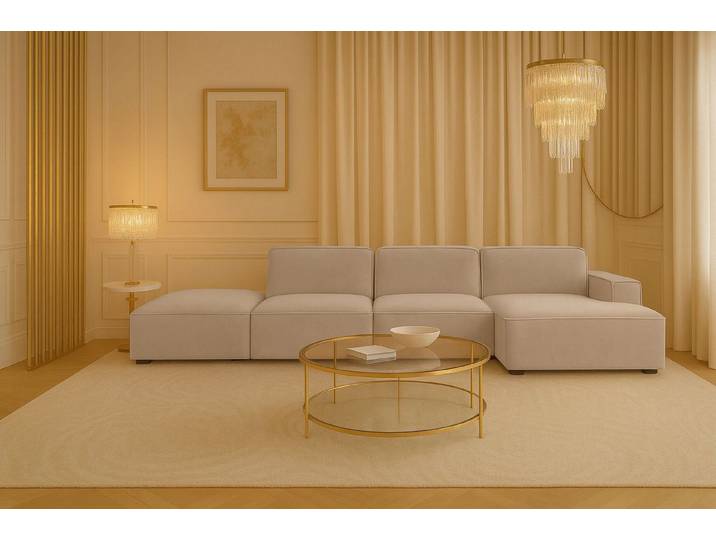 Kaiser Möbel Ecksofa Ecksofa Cursal – modulares L-Sofa mit großzügigem Design, Einzelsofa, L-Form, modulares System, minimalistisches Design