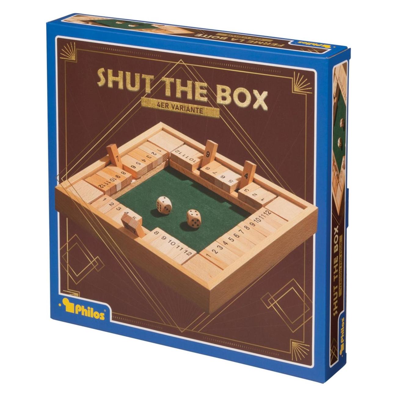 Philos Shut The Box (Deutsch, Englisch, Französisch, 1 - 4 Spieler) (3281)