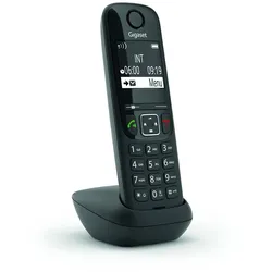 Gigaset AS690HX Analoges/DECT-Telefon Anrufer-Identifikation Schwarz