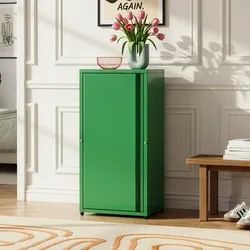 Metallschrank Burlöv Stahl Apfelgrün [en.casa]
