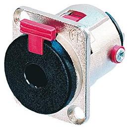 Neutrik - EINBAUKLINKENBUCHSEN, 3-POLIGE 6.35mm KLINKENBUCHSE, SILBER BESCHICHTET, VERNICKELT, D-GRÖssE (NJ3FP6C)