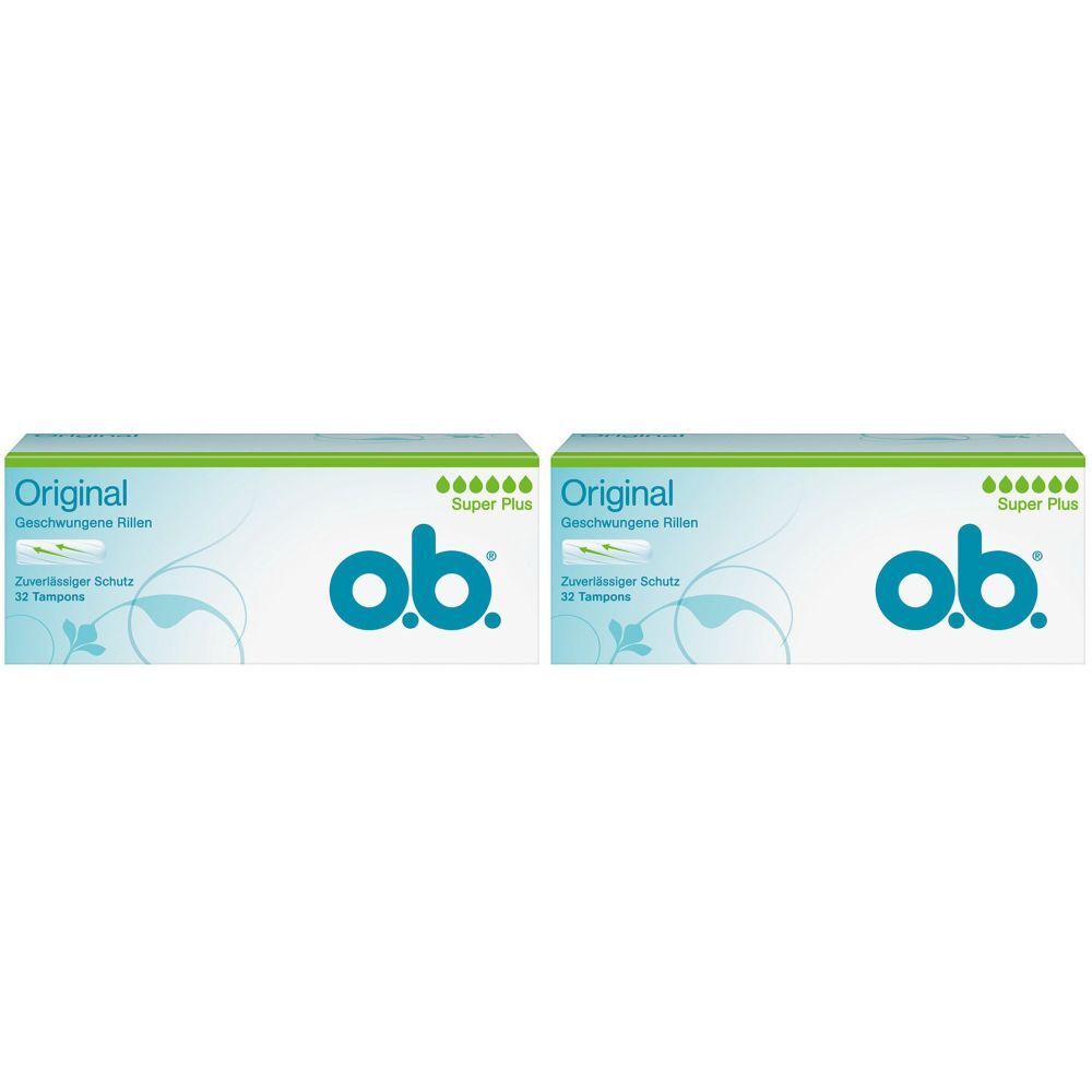 O.b. Tampons super plus Doppelpack 2x32 St Tampon