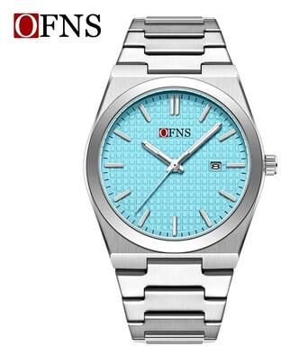 Uplift Essentials Business Quartz Watch Waterproof Luminous Single Calendar Fashion Timepiece light Blue