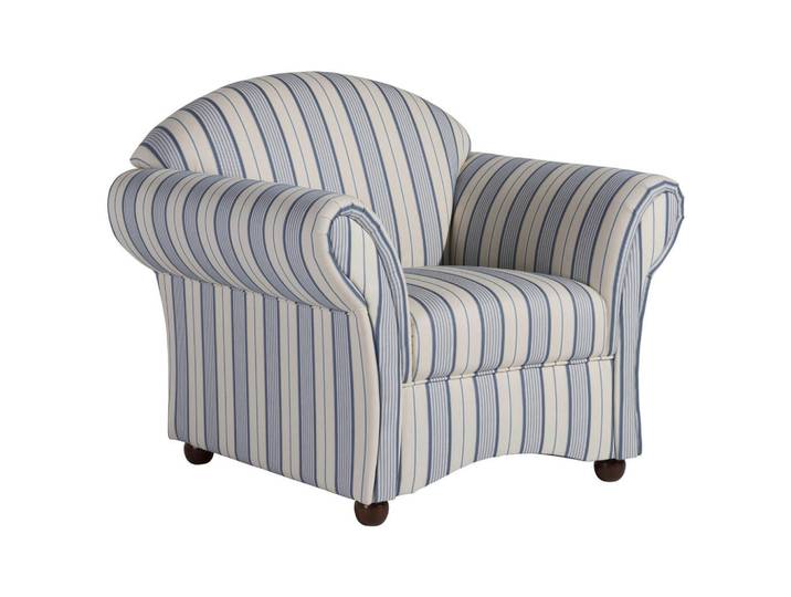 Max Winzer Sessel, Blau, Beige, Holz, 96x83x81 cm, Goldenes M, Made in Europe, Wohnzimmer, Sessel, Sessel