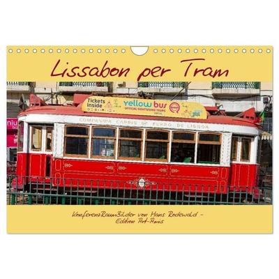 Lissabon per Tram (Wandkalender 2027 DIN A4 quer), CALVENDO Monatskalender