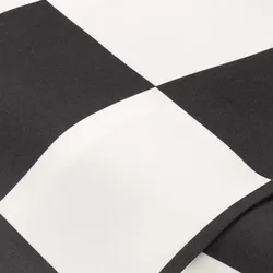 Gabardine "Karo", schwarz/weiß