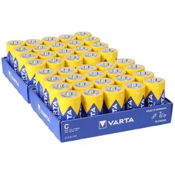 40x Varta 4014 Industrial Baby C Batterie lose