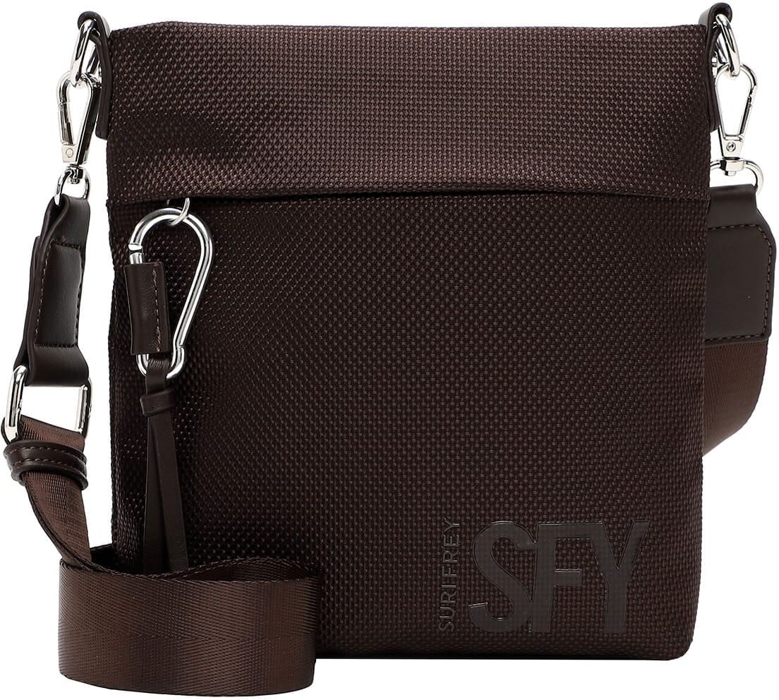 Umhängetasche SURI FREY "Umhängetasche SFY SURI Sports Marry", Damen, Gr. B/H/T: 23cm x 25cm x 4cm, braun (schwarzbraun 218), Polyester, Taschen Umhängetasche