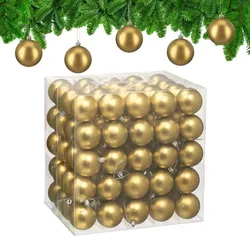 Relaxdays Weihnachtskugeln 100er Set Gold,Silber