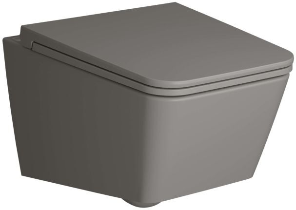 VitrA Equal Wand-Tiefspül-WC 7245B476-0075 39,5x54cm, steingrau matt VC
