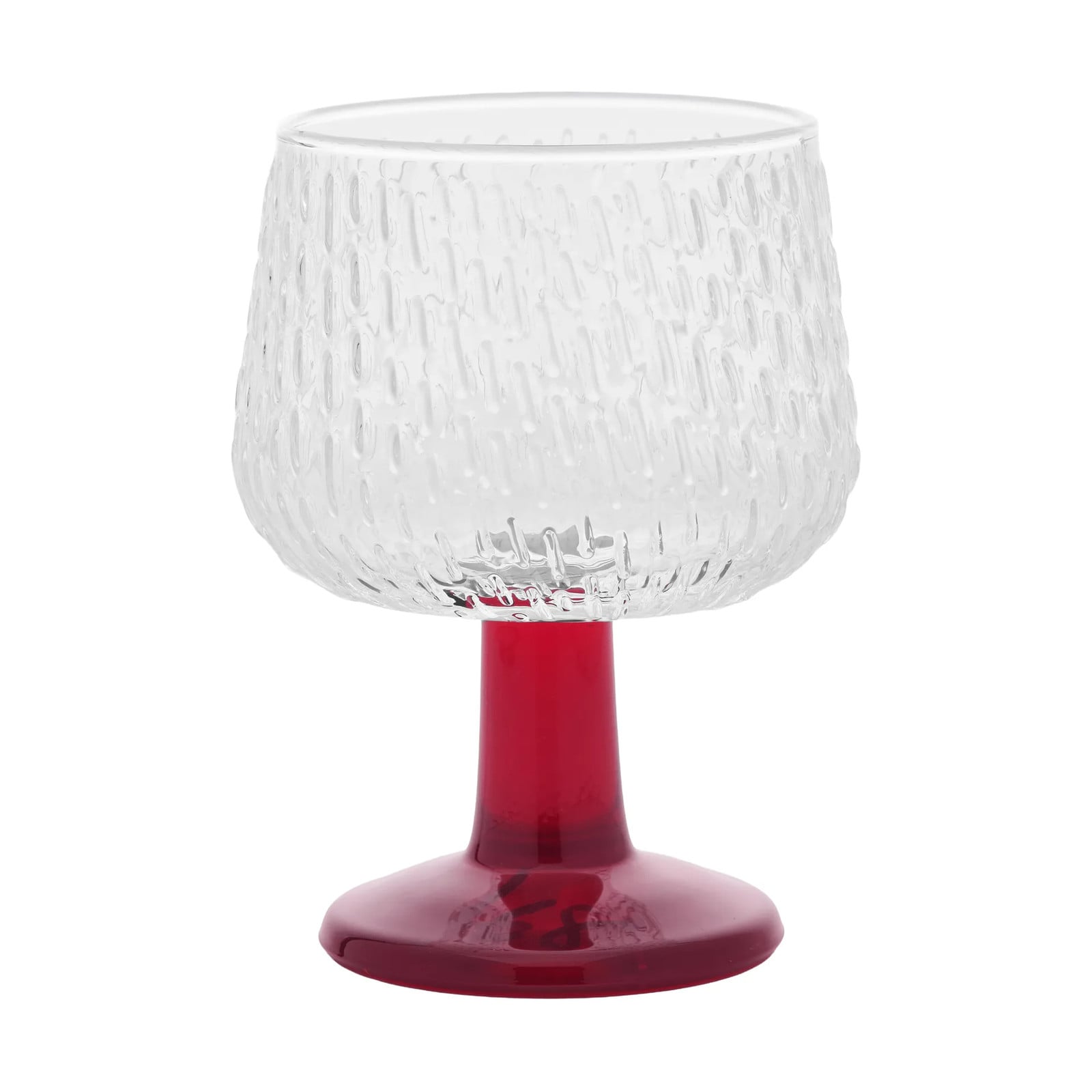 Marimekko Syksy wijnglas 25 cl Clear-rood