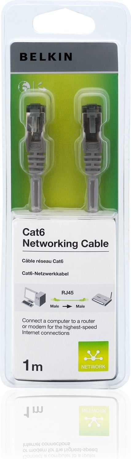 Belkin CAT6 SNG-SHD netwerkkabel RJ45M 1 meter