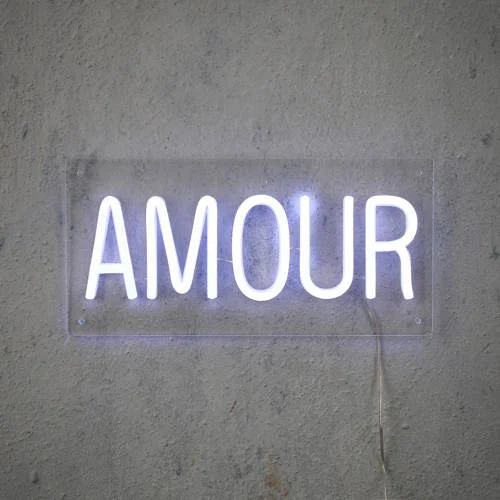 Luca Lighting Amour neon LED wandlamp met oplaadbare batterij