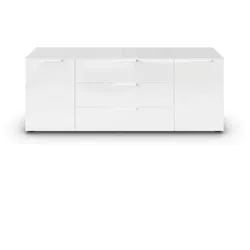 Lowboard Flipp Glas Weiß