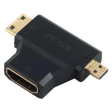 PremiumCord Adapter HDMI na miniHDMI - microHDMI (KPHDMA-17)