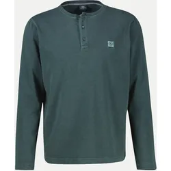 Basic Langarmshirt 664 CEDAR GREEN XXXL