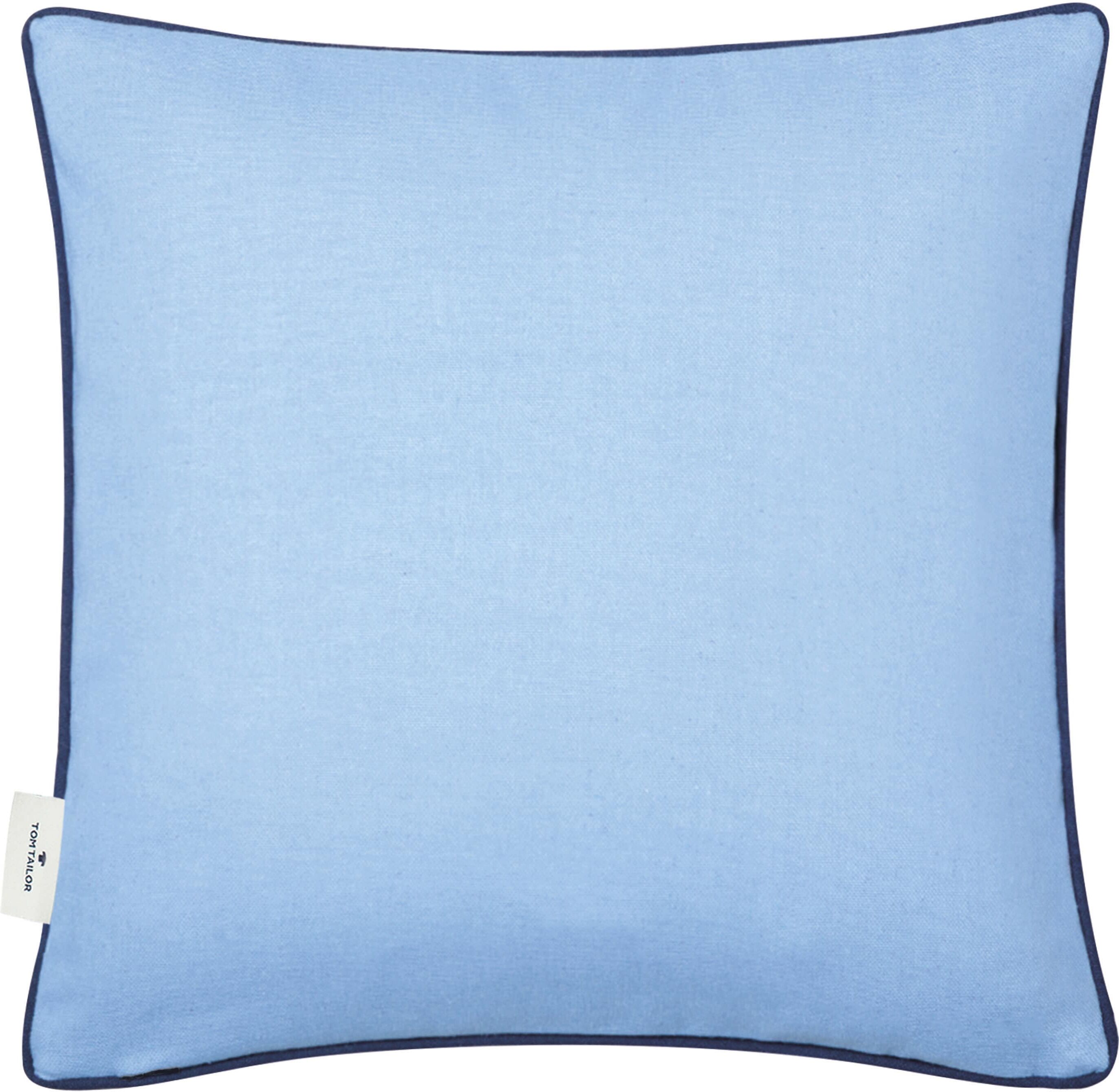 TOM TAILOR HOME "Dove Signature" mit Paspel, Kissenhülle ohne Füllung, 1 Stück