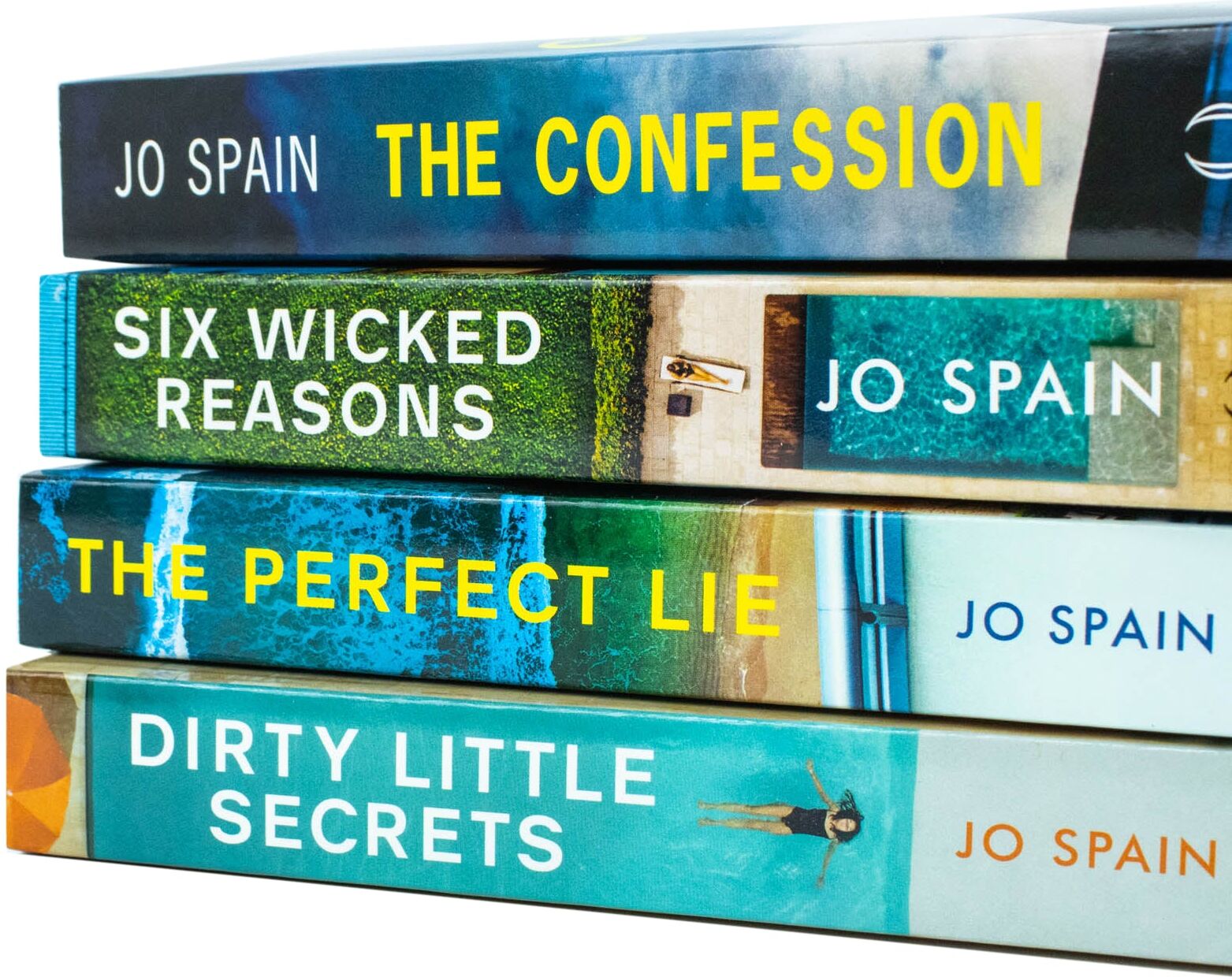 Quercus Jo Spain Series Collection 4 Books Set (The Confession, Six Wicked Reasons, The Perfect Lie, Dirty Little Secrets)