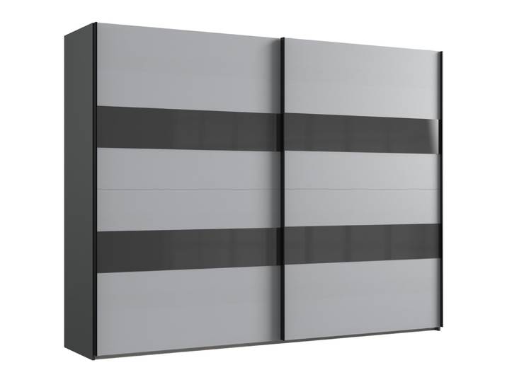 Kleiderschrank Akshay hellgrau Holzwerkstoff B 270 cm