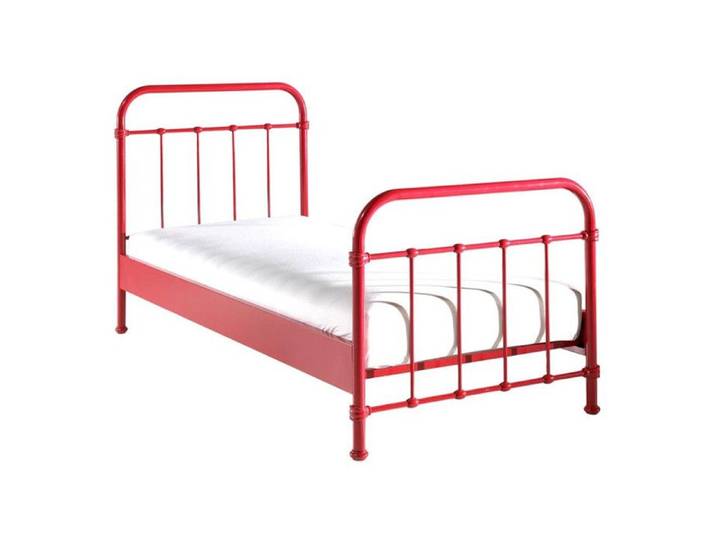 Lit Enfant Métal  New York  90x200cm Rouge