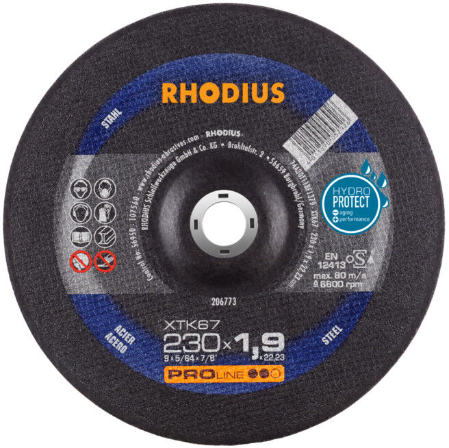Disque de tronçonnage extra-fin Rhodius XTK67 (206773)