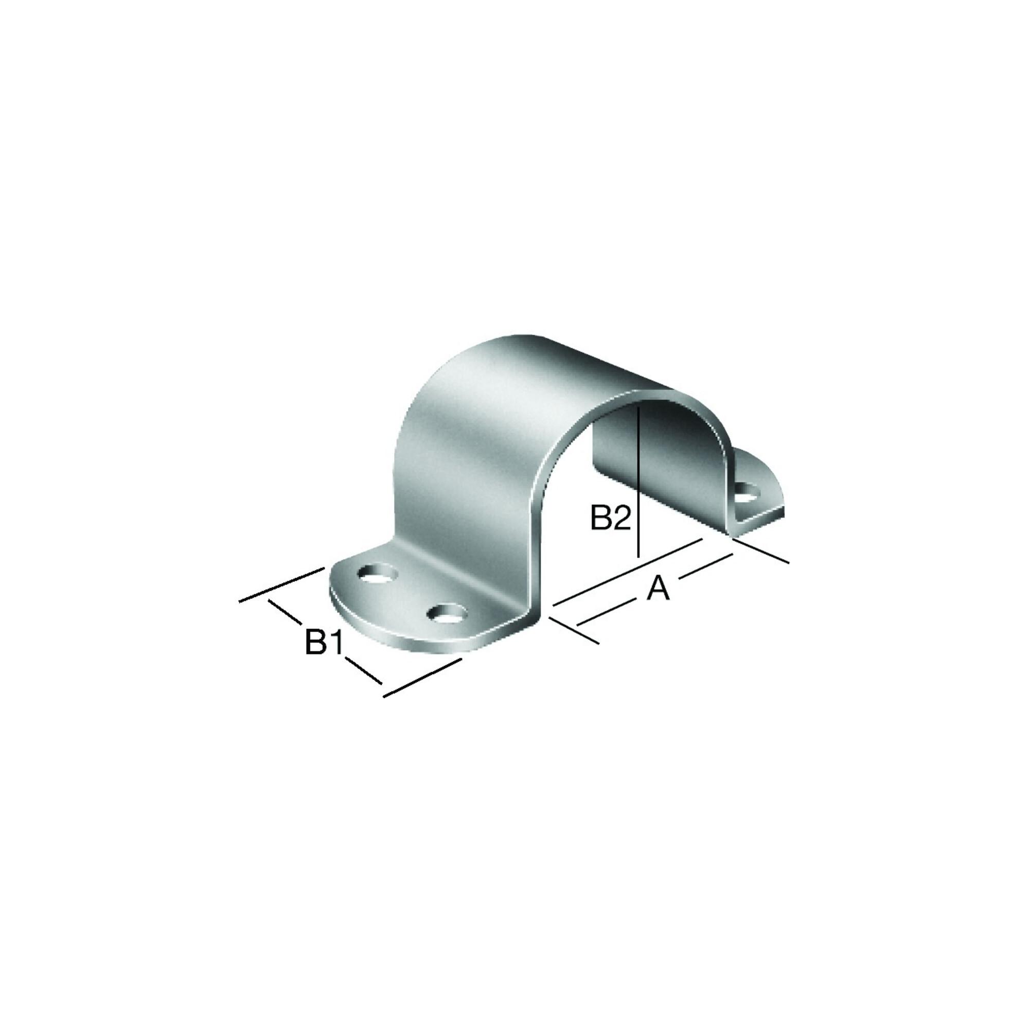 VORMANN Rohrschelle zum Anschrauben 49X40X45 mm Stahl, verzinkt (000168049Z)