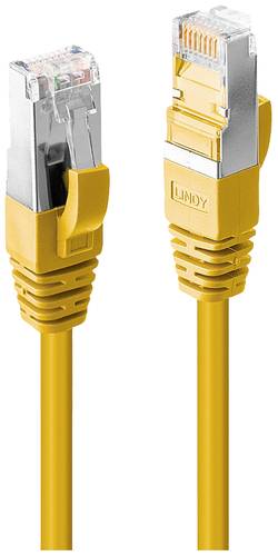 LINDY 47868 RJ45 Patchkabel CAT 6a S/FTP 10.00m Gelb 1St.