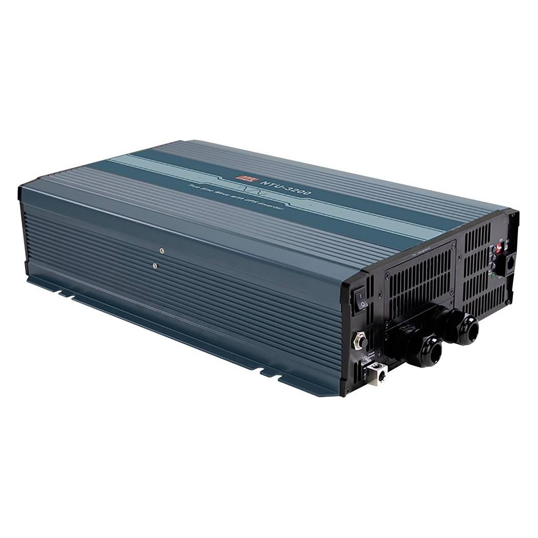 MeanWell NTU-3200-212EU - Wechselrichter Sinus 3200 W 12 V Schutzkontakt (NTU-3200-212EU)