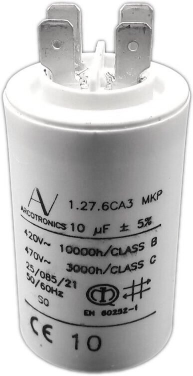 Came Ricambio Condensatore Μf 10 450v Con Faston 10mf -  119rir271