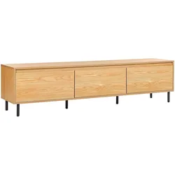 TV-MÖBEL Hellbraun, Schwarz Nikea 45/180/40 cm
