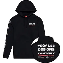 Troy Lee Designs Factory, Kapuzenjacke - Schwarz/Weiß - S