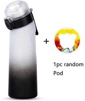 Quick Pick Pro Flavored Water Bottle With Flavor Pods Reusable Air Water Bottle For Sports Fitness & Travel gradient White