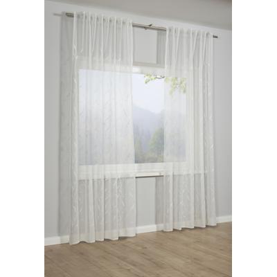 Sehlbach "Schal Dolly-Voile Ranke" Schlaufen 1 Stk. tlg. mit Gardinenband und verdeckten Schlaufen