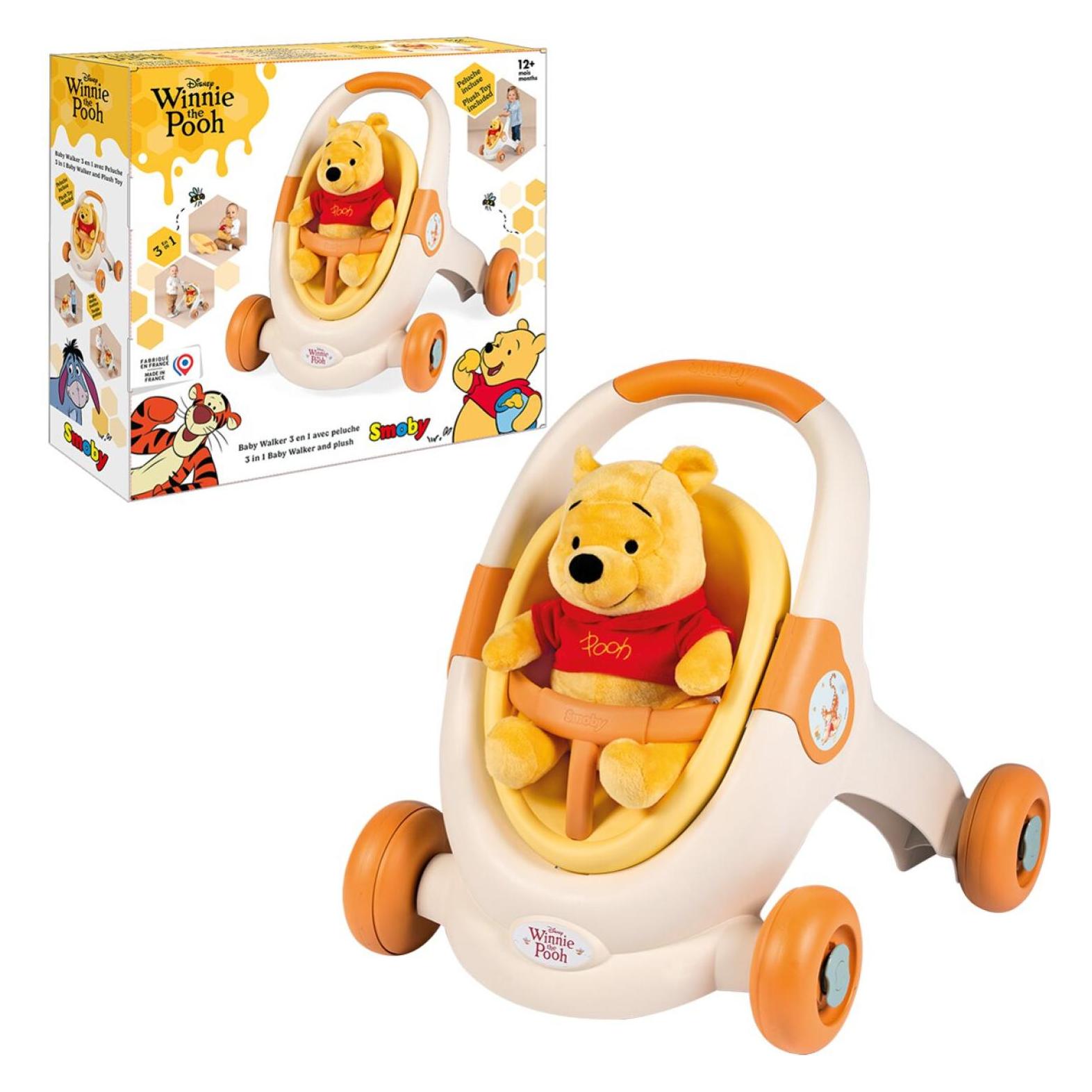 Smoby Winnie Puuh Lauflernwagen + Plüsch (7600140700)