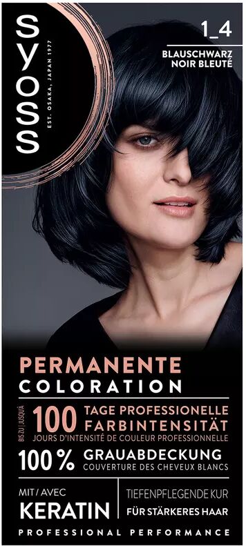 Syoss - Baseline Permanente Coloration, Mixing Color, 115 ml, Blauschwarz -