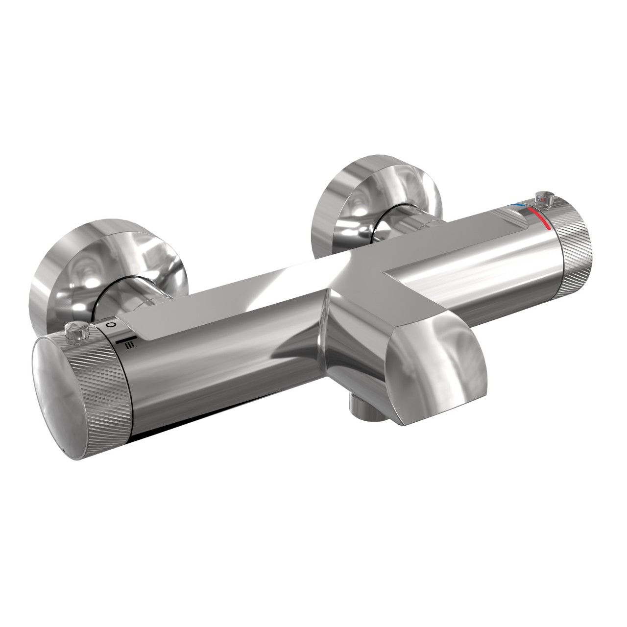 HSK Duschkabinenbau KG HSK Aufputz-Badewannenthermostat AquaXPro Rund, Gunmetal gebürstet, 1100725 1100725-280
