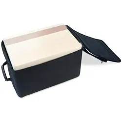 keepdrum Cajon Rucksack-Tasche mit Sitzpad (Cajon), Instrumententasche + Koffer, Schwarz