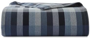 Eddie Bauer Windsor Stripe Blue Cotton Blanket