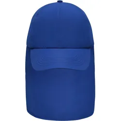 Myrtle Beach Unisex 6-Panel Kappe mit Nackenschutz Abenteuer Cap MB6243 royal one size