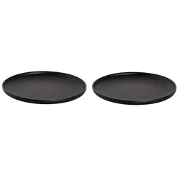 Maastricht Porselein Maastricht Porzellan Teller Universe 19 cm Schwarz Porzellan 2 Stück
